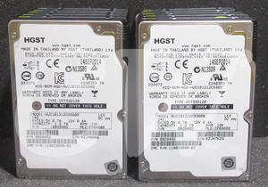 LOT OF 10 - HGST HUC101212CSS600 0B28482 1.2TB 10K RPM 6Gb/s 2.5" SAS Hard Drive