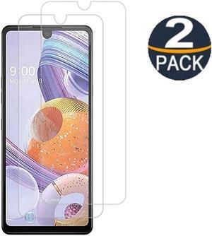 (2 Packs) Premium Tempered Glass Screen Protector for LG Stylo 6 / LG K51 Protector / LG V60 ThinQ 5G Protector / LG K71 Protector