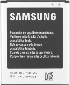 Original OEM Samsung S3 Mini Ace 2 Duos Replacement Battery, GT-i8160 i8190 GT-S7560M, EB425161LU, 1500mAh
