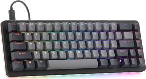 Drop ALT Mechanical Keyboard — 65% (67 Key) Gaming Keyboard, Hot-Swap Switches, Programmable Macros, RGB LED Backlighting, USB-C, Doubleshot PBT, Aluminum Frame (Halo True, Black)