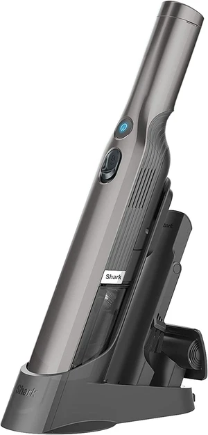Shark WV201 WANDVAC Handheld Vacuum, Lightweight at 1.4 Pounds with Powerful Suction, Charging Dock, Single Touch Empty and Detachable Dust Cup (Gray) Shark WV201 WANDVAC Handheld Vacuum, Lightweight at 1.4 Pounds with Powerful Suction, Charging Dock, Single Touch Empty and Detachable Dust Cup (Gray)