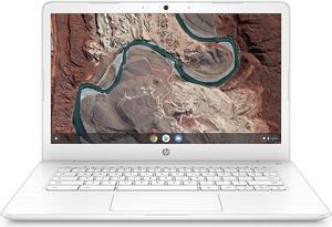 HP Chromebook 14-inch Laptop with 180-Degree Hinge, AMD Dual-Core A4-9120 Processor, 4 GB SDRAM, 32 GB eMMC Storage, Chrome OS (14-db0030nr, Snow White) (Renewed)