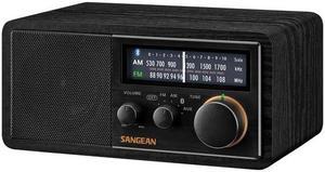 Sangean SG-118 Retro AM/FM Bluetooth Wooden Cabinet Radio - Black