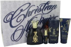 CHRISTIAN AUDIGIER by Christian Audigier - EDT SPRAY 3.4 OZ & HAIR AND BODY WASH 3 OZ & DEODORANT STICK ALCOHOL FREE 2.7 OZ & EDT SPRAY 0.25 OZ MINI for MEN