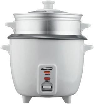 Proctor Silex Rice Cooker & Food Steamer, 8 Cups Cooked (4 Cups Uncooked),  White (37534NR)