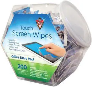 Monitor Wipes--Office Share Pack, 5 X 6, 200 Individual Foil Packets
