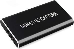 HDMI to Type-C/USB 3.0 Game Video Capture Card 1080P 60fps Video Recorder with HDMI Output Compatible with Windows, Linux, MacOS X