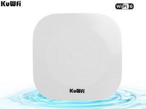 KuWFi 1800Mbps WiFi 6 Router Wifi POE Access Point Wifi Mesh Wireless Ceiling AP 2.4G&5.8G Gigabit Access Point Signal Amplifier