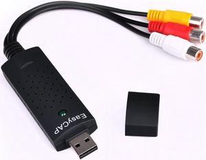 EasyCap Video DVR USB 2.0 Video Adapter USB 2.0 Capture Card Video TV DVD VHS Audio Capture Card 3 in 1 VHS to DVD Adapter Converter PC PS3 XBOX for win 7 8 32 64
