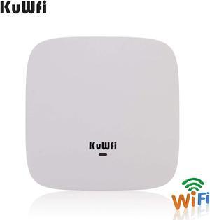 KuWFi A770 Ceiling Mount Wireless Access Point, Dual Band Wireless Wi-Fi AP Router with 48V POE Long Range Wall Mount Ceiling Router supply a stable wireless coverage