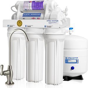 APEC Top Tier Supreme Certified Alkaline Mineral pH+ High Output 90 GPD 6-Stage Ultra Safe Reverse Osmosis Drinking Water Filter System (ULTIMATE RO-PH90)