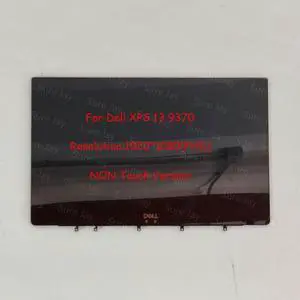 13.3" FHD Lcd Screen+Front Glass+Bezel for Dell XPS 13 9370 NON Touch