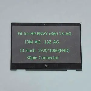 13.3" FHD Lcd Touch Screen+Bezel Assembly for HP ENVY x360 13-AG