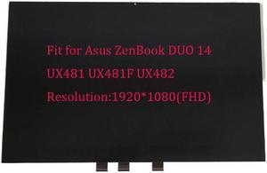 14inch FHD LCD Touch Screen Assembly for Asus ZenBook DUO UX481 UX481F UX482