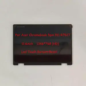 11.6" HD LCD Touch screen+Bezel Assembly for Acer Chromebook Spin 511 R752T