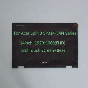 14inch FHD Lcd Touch Screen+Bezel Assembly for Acer Spin 3 SP314-54N N19W2