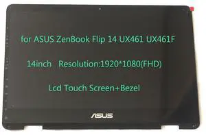 14.0inch FHD Lcd Touch Screen+Bezel Assembly for Asus Zenbook Flip 14 UX461UA