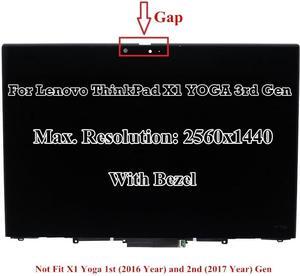 Lcd Touch Screen Assembly for Lenovo ThinkPad X1 Yoga 3rd Gen