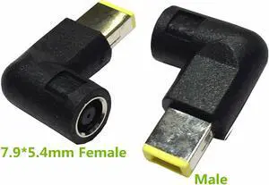 7.9*5.4 mm Female to Carbon DC Power Adapter Connector For Thinkpad power Adapter