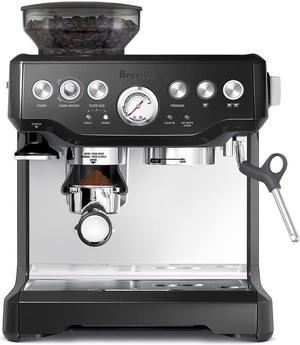 Breville the Barista Express Impress Espresso Machine, Black Truffle,  BES876BTR, Large