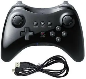New Black High Quality U Pro Bluetooth Wireless Controller for Nintendo Wii U
