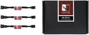 Noctua NA-SRC10, 3 Pin Low-Noise Adaptor Cables for PC fans (Black)