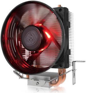 Cooler Master Blizzard T20 (Red LED ver.) - CPU Cooler with 92mm Cone Shaped  LED Cooling Fan & 2 Copper Heatpipes - For AMD Socket AM4/AM3+/AM3/AM2+/AM2/FM2+/FM2/FM1 Intel LGA 1156/1155/1151/1150/775
