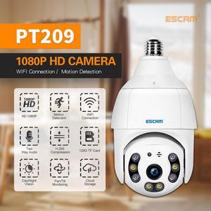 ESCAM PT209 wireless H.265 1080P mobile tracking 2-way voice  PT Smart night vision dome camera