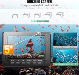 10 Screen DVR Video Recoding HD 2MP 180° Underwater Ice Fishing Finder  Camera