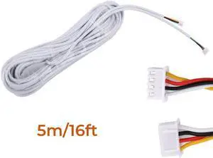 4pin 4 Core Wire Cable 4P Copper Wire Cable for intercom Doorbell Cable Length 16ft/32ft/49ft/65ft/82ft/98ft Optional