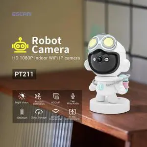 visiPower motion detection & tracking 2MP sound alarm cloud storage two-way audio night vision Pan  WiFi camera
