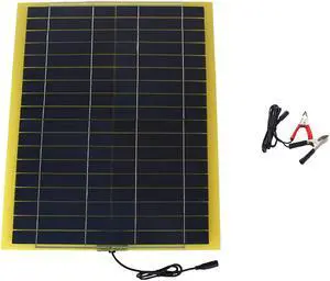 20W 18V 1.2A Flexible Solar Panel Power Bank For 12V Car Battery Charger