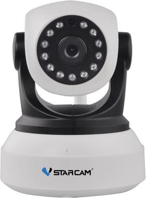 Vstarcam P2P 1.0 MegaPixel 720P HD Pan/Tilt Wireless Wifi Dual Audio IR Cut Night Vision Plug&Play Network IP Camera with TF Micro SD Slot Motion Sensor PnP Security Surveillance System CCTV WebCam
