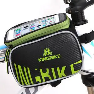 Outdoor Waterproof Riding Bag Cycling Bicycle Bags Touch Screen Phone Bag Pink