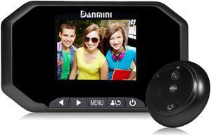 Danmini YB-30AHD 3.0 Inch Digital Peephole Viewer 1.3MP Security Camera Black Color