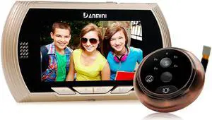 Danmini YB-43AHD-M 4.3 inch Screen 1.0MP Door Peephole Viewer, Support TF Card
