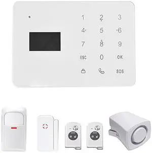 YA-700-GSM Home Security Artificial Intelligent Automatic GSM Alarm System Set LCD Display