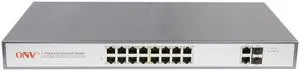 ONV-POE31016PFA 16 AF PoE Ports and 2GE/2GF Uplink PoE Line End-Span(12+,36-) PoE  IEEE802.3af/at Switch