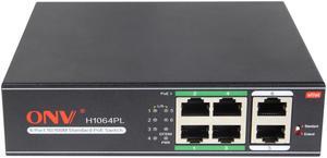 ONV-H1064PL 6-Port 10/100M IEEE802.3af/at Standard PoE Switch