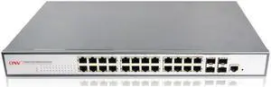 ONV-POE33026PFM 22*10/100/1000M RJ45 Ports + 2*TP/SFP Combo Ports + 2*Gigabit SFP Ports POE Switch