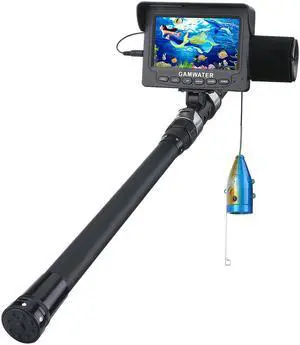 4.3" Inch 1000tvl Underwater Fishing Video Camera Kit 12 PCS LED Fish Finder Lake Under Water fish Cable Length15/49ft camera