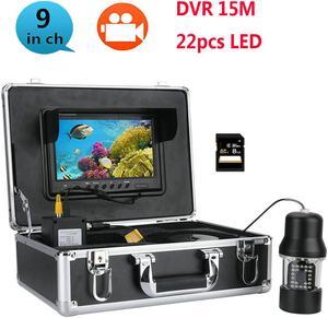 15m 9 Inch DVR Recorder Color Screen Video Camera Fish Finder Professional Underwater Fishing  Waterproof
