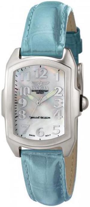 Womens Invicta Baby Lupah Leather Swiss MOP Watch 5168