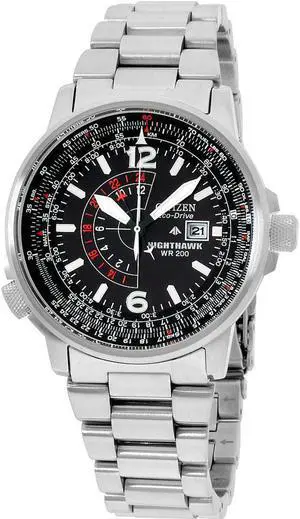 Citizen Nighthawk Eco-Drive Pilot Watch Mens Watch BJ7000-52E