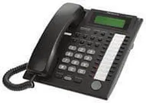 KX-T7735-B Panasonic 24 Button Speakerphone Telephone w/ 3-Line Backlit LCD & Hands-Free Answer Back
