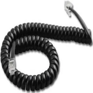 Panasonic 9 Ft. Black Handset Cord For KX-T7000/7100/7200/7400 Series Phones