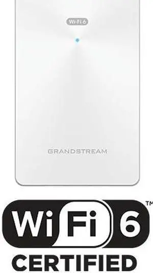 Grandstream Hybrid 802.11ax Wi-Fi 6 In-Wall AP (2x2 2.4 GHz, 4x4 5.0 GHz) GWN7661