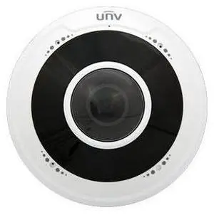 Uniview UNV 5MP Network IR Fisheye Dome (1.4mm, 10m IR, SD Slot, PoE, RJ45, Omnidirectional MicroPhone, Full Cable) IPC815SB-ADF14K-I0