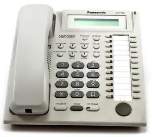 Panasonic KXT7731 Telephone White 24-Button White Digital Display Speakerphone