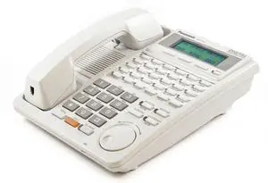 PANASONIC KX-T7453 3-LINE Backlit LCD Display Speaker Phone White (Refurbished)